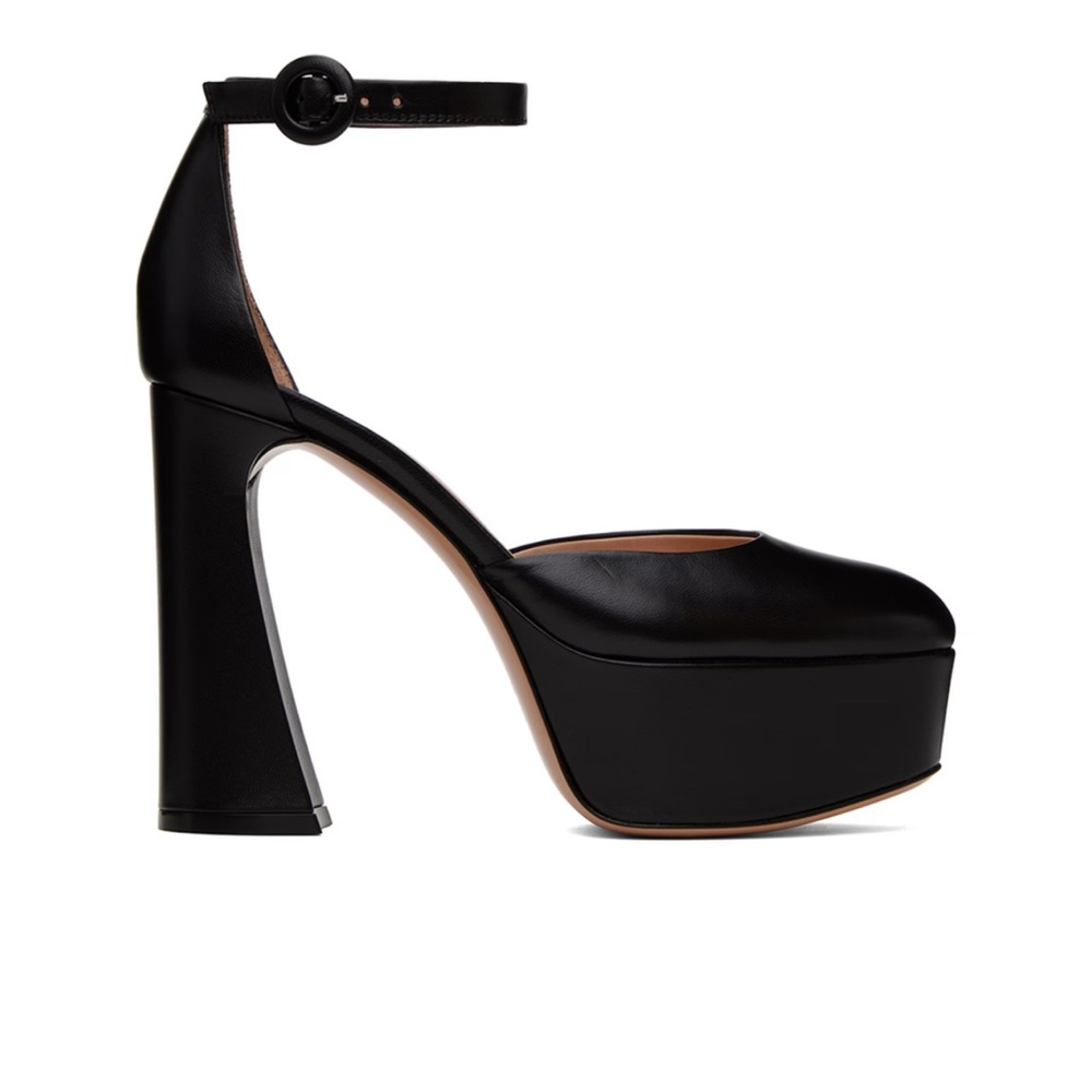 GIANVITO ROSSI Black Holly D'Orsay Heels 35.5